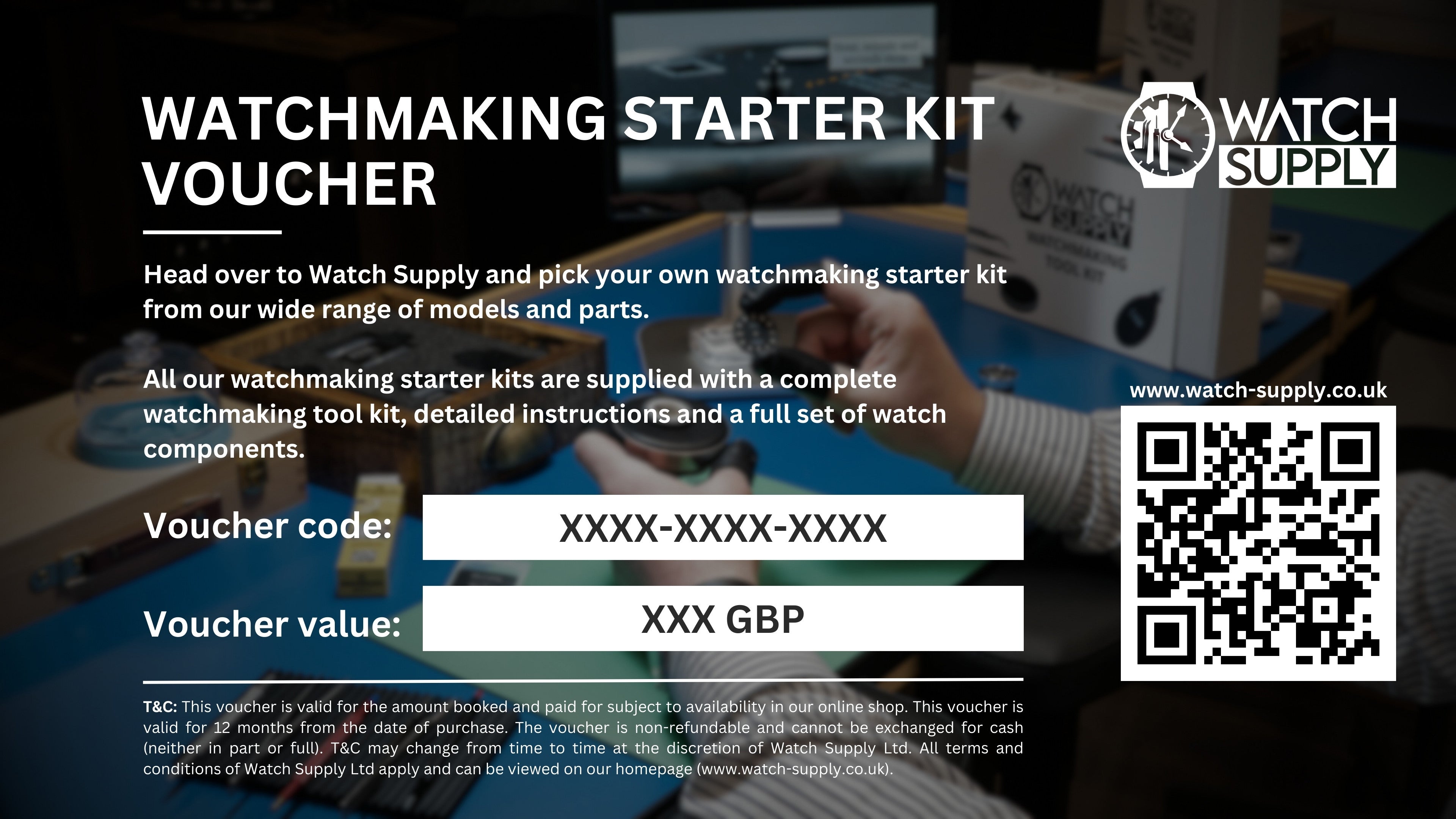 Gift voucher Watchmaking kit