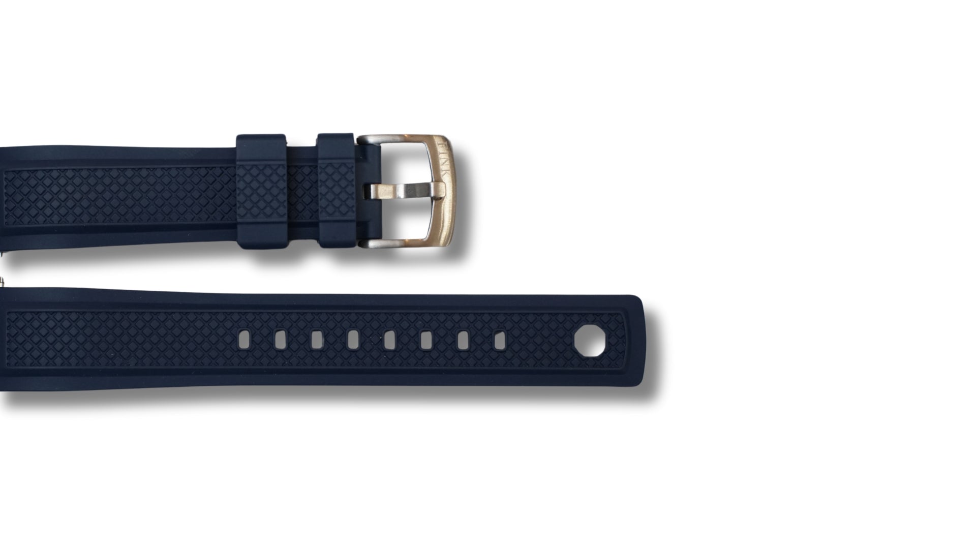 FKM strap - Embossed - Blue - 20mm