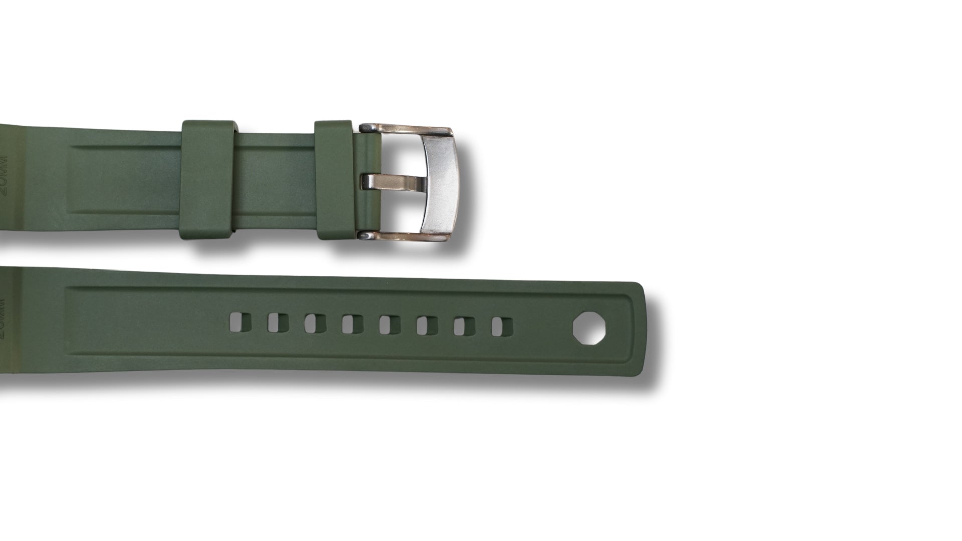 FKM strap - Embossed - Green - 20mm