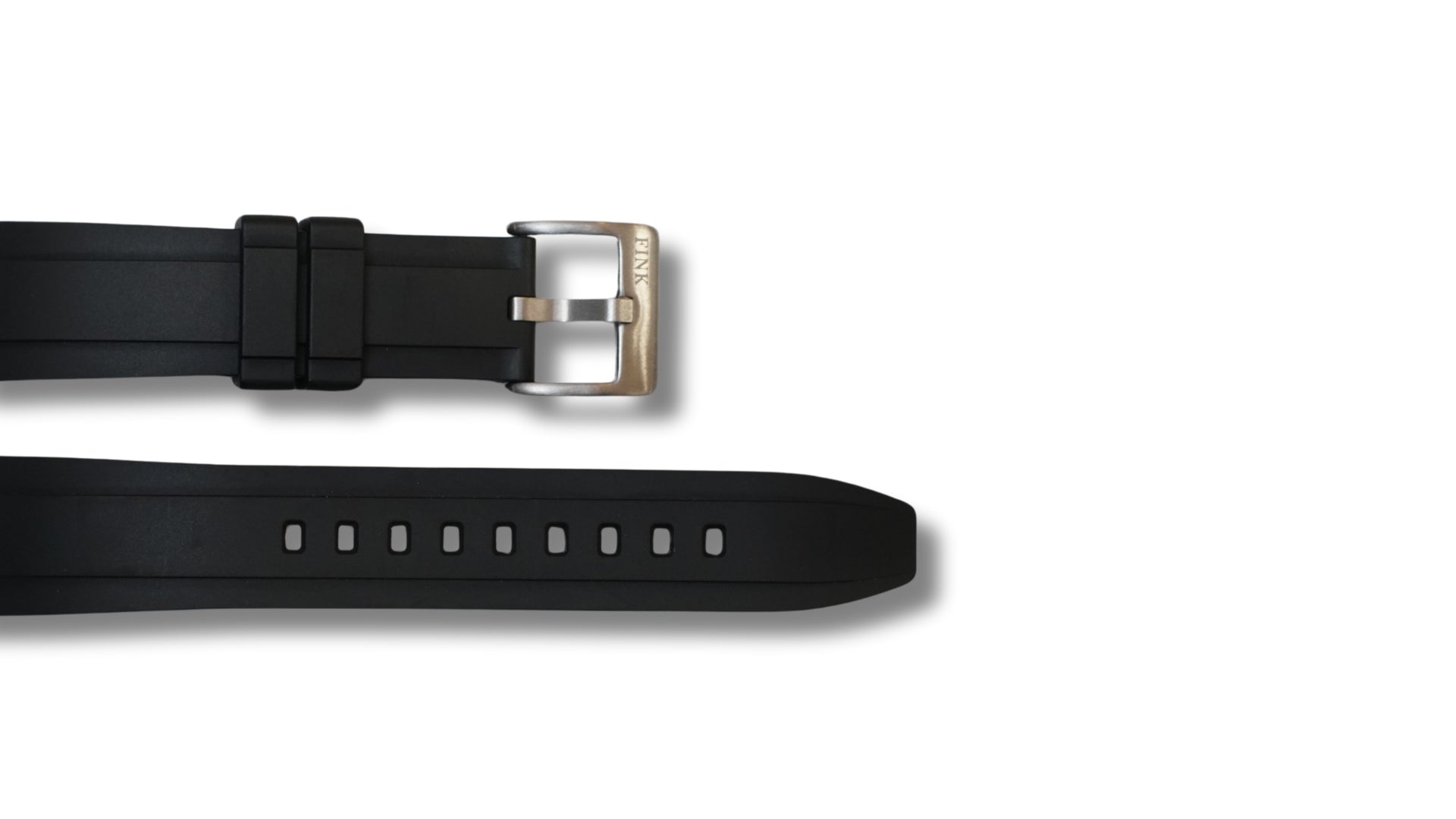 FKM strap - Smooth - black - 20mm